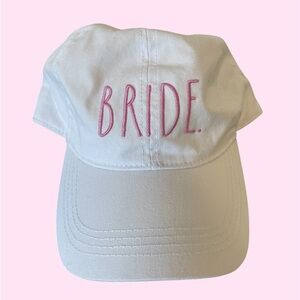 Rae Dunn Bride baseball hat cap white adjustable back bridal shower new with tag